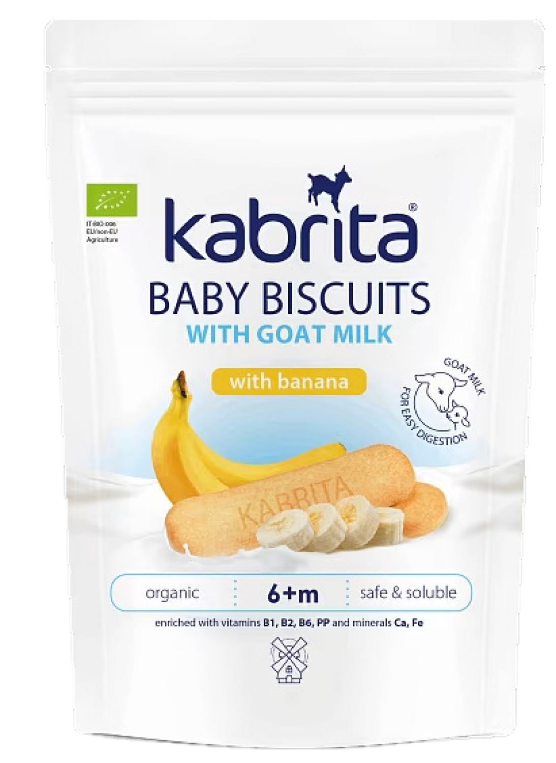 Печиво Kabrita з бананом — 115 г (від 6 місяців)