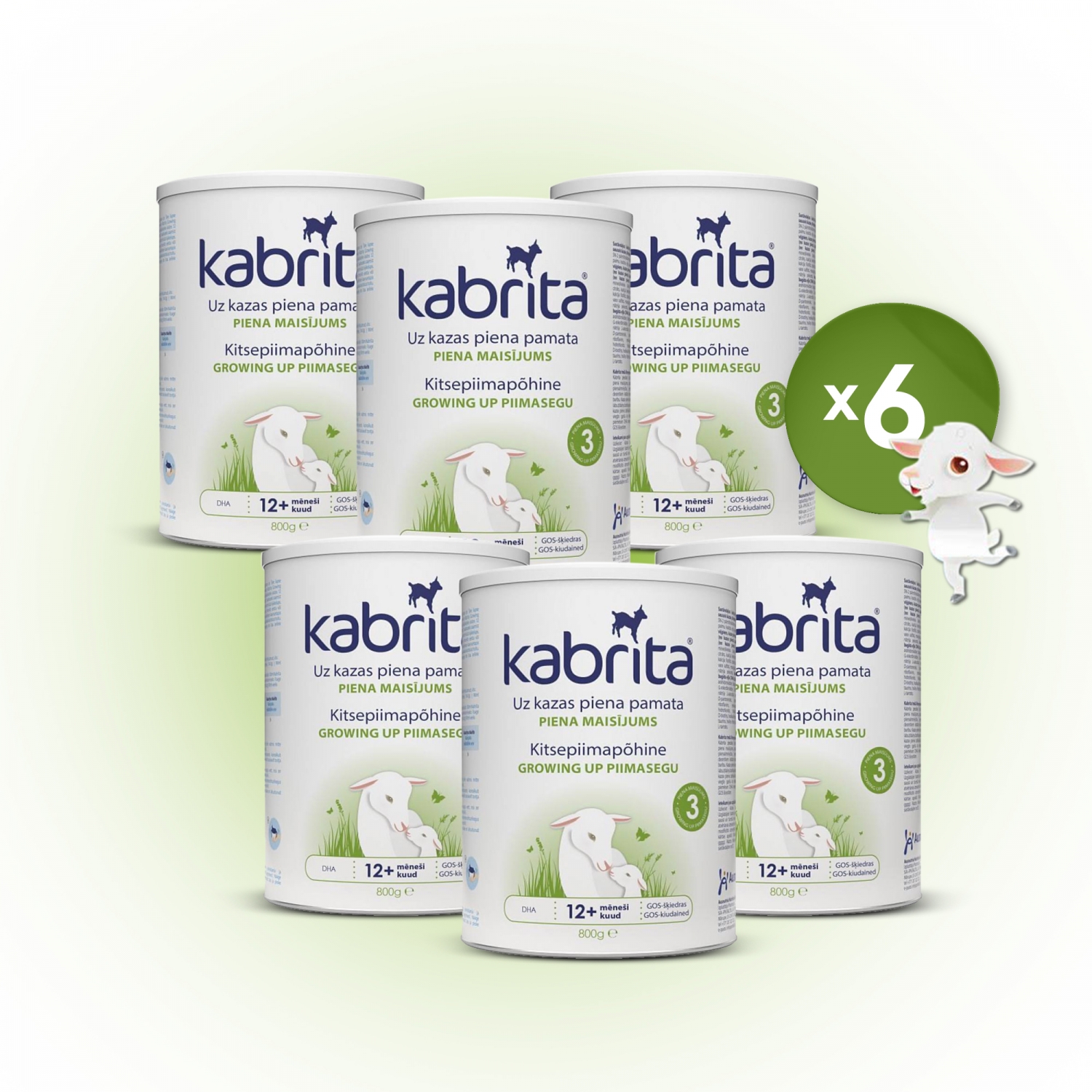 Суміш Kabrita 3, 6х800г. на основі козячого молока (Кабріта EU)