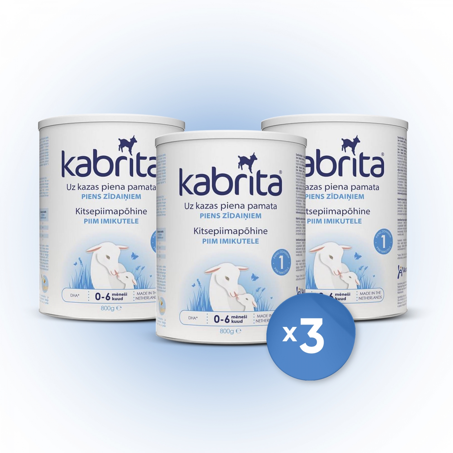 Суміш Kabrita 1, 3х800г. на основі козячого молока (Кабріта EU)